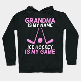 Ice Hockey Grandma Grandmother Gift Hoodie